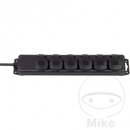 Power strip 6 plugs with cable IP44 52 CM 2M 698.00.04