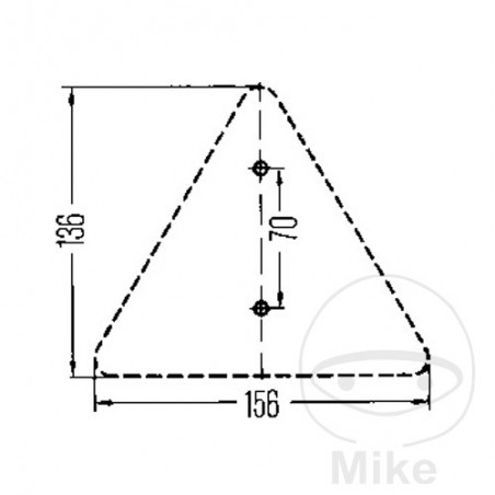 Triangle reflector for trailer 182.01.82