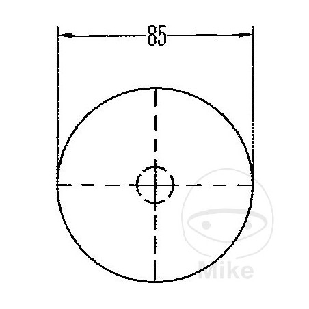 Round reflector for trailer 182.04.30