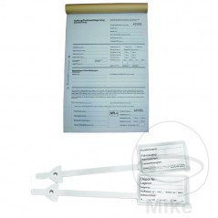 Pack 100 work forms sheets in German 25S 298.00.11