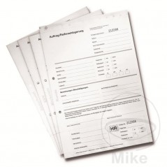 Pack 25 hojas formularios de trabajo en alemán 298.00.13
