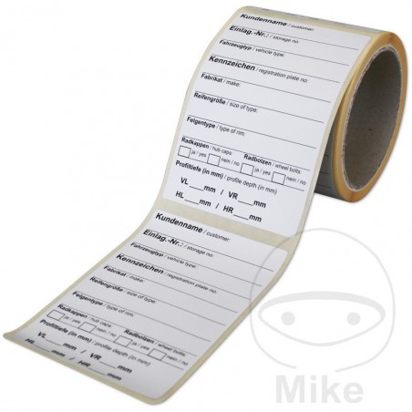 Pack 100 work forms sheets in German 298.00.44