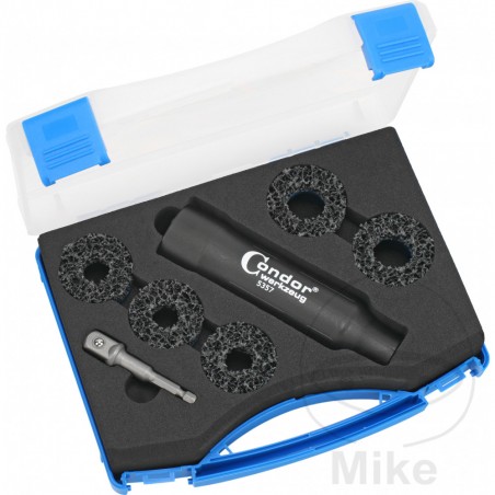 CONDOR Kit 7 piezas lijador para buje de rueda 40+47 MM 617.02.72