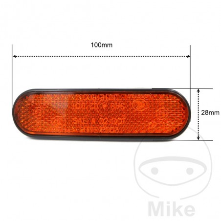 JMP Oval catadioptric reflector for trailer 705.14.72