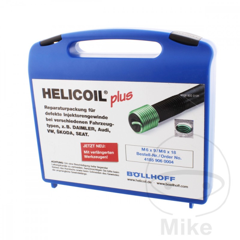 HELICOIL Kit reparación de rosca para tornillo inyector PLUS M6X9+12 485.00.02