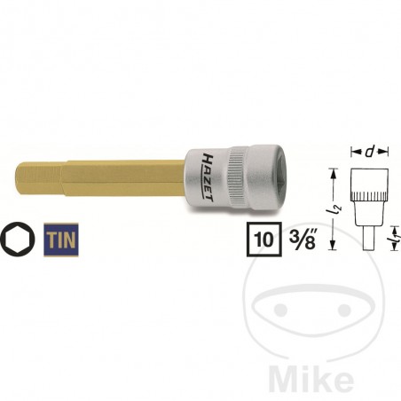 HAZET allen socket 90 MM 3/8 12 607.71.27