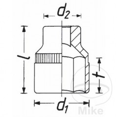 HAZET Vaso hexagonal para pistola de impacto 57 MM 3/4 36 656.50.22