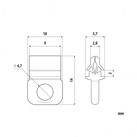 LAMPA Bag of 25 truck curtain hooks G1 LAM98548