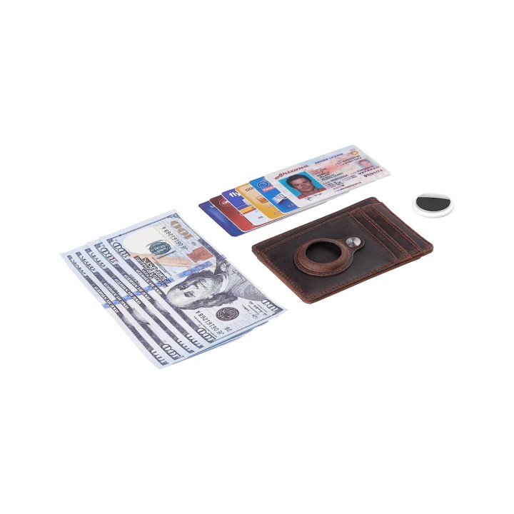 Card Holder Wallet with AirTag Holder - Keep your valuables safe and located