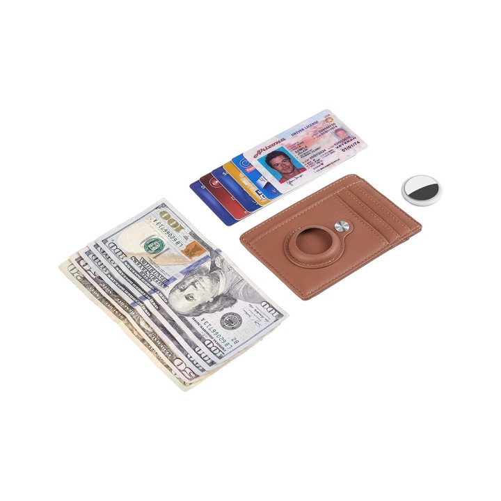 Card Holder Wallet with AirTag Holder - Keep your valuables safe and located