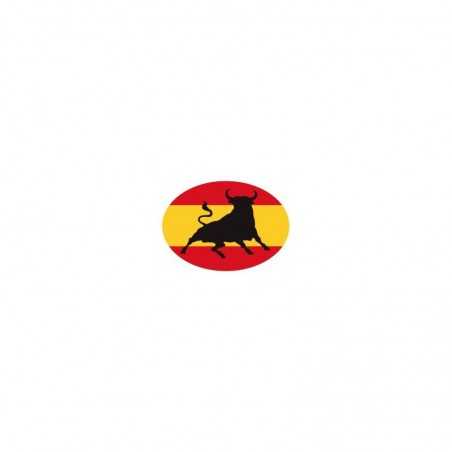 FASEBA Pegatina adhesivo Toro en bandera España 6X8 CM 01067