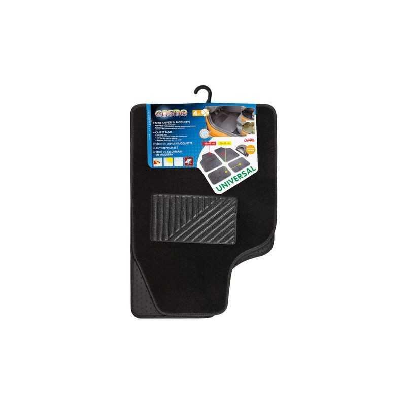 LAMPA Juego 4 alfombrillas de coche con moqueta/pvc universales COSMO LAM25100VAR