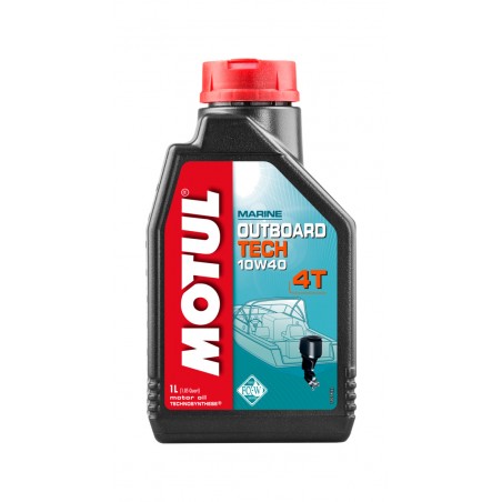 MOTUL Lubricating oil for outboard motor TECH 4T 10W40 1L 106397
