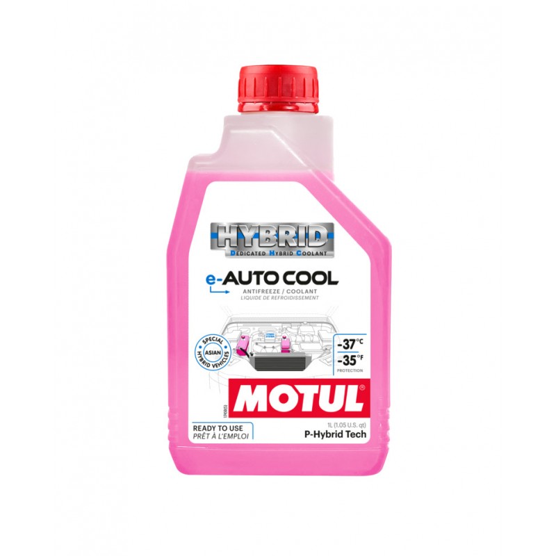 MOTUL Anticongelante refrigerante para vehículos híbridos asiáticos E-AUTO COOL 1L 111060
