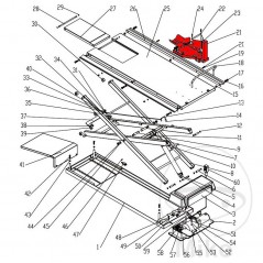JMP Double wheel support for lifting platform LUX 300/500/700 674.00.24