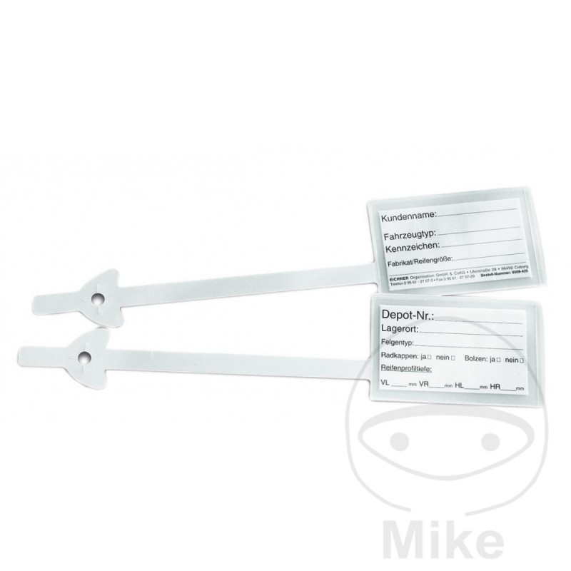 EICHNER Pack 100 etiquetas para rueda de remolque 298.00.12