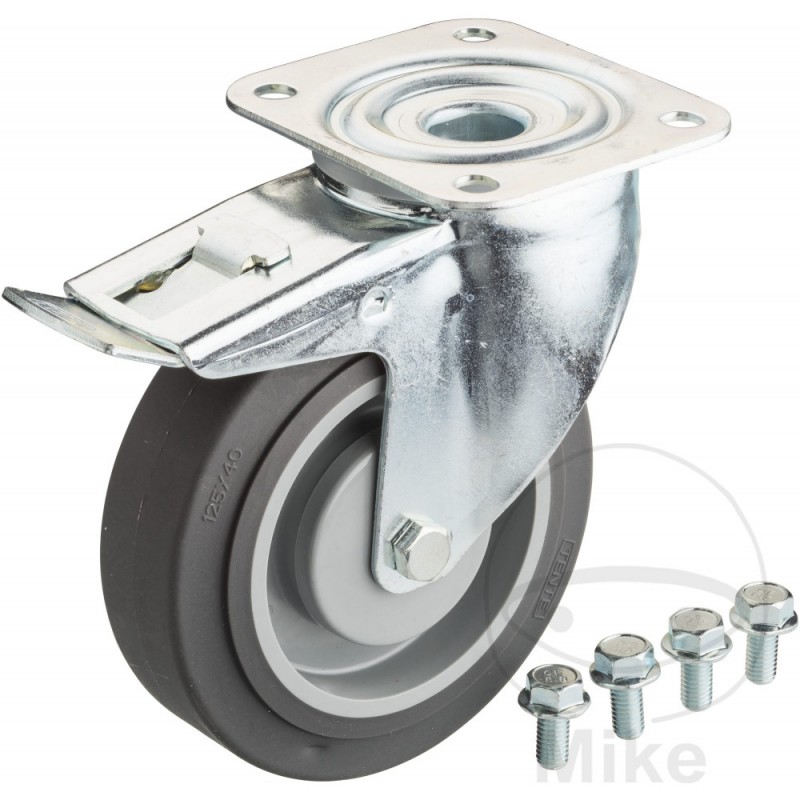 HAZET Swivel wheel with brake for tool cart 178N-011 606.00.98