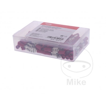 JMP Pack of 100 flat plug female cable connectors 0.5-1.5 6.3 MM ALTN: 1580815 158.07.71