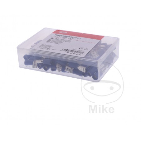 JMP Pack 100 conectores de cable hembra enchufe plano 1.5-2.5 4.8 MM ALTN : 1580823 158.07.72