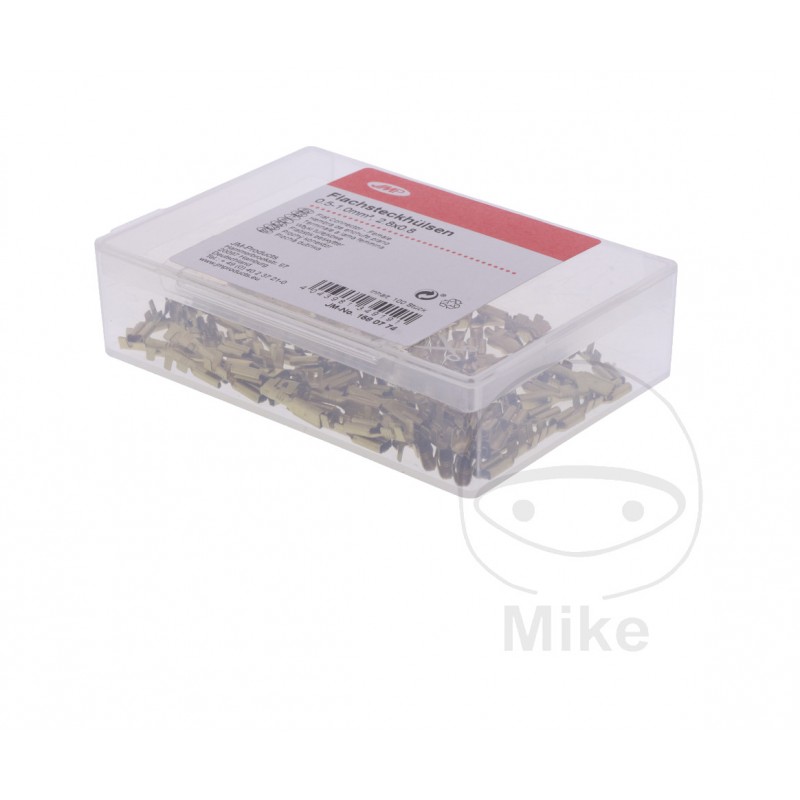 JMP Pack of 100 flat plug female cable connectors 0.5-1.0 2.8 MM ALTN 1580839 158.07.74