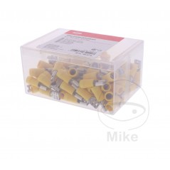 JMP Pack 100 conectores de cable hembra enchufe plano 4.0-6.0 6.3 MM ALTN: 1580814 158.07.75