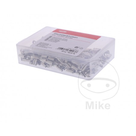 JMP Pack of 100 flat plug female cable connectors 0.5-1.0 6.3 MM ALTN: 1580830 158.07.79