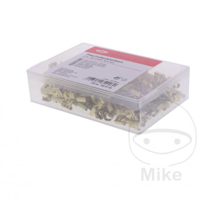 JMP Pack of 100 flat plug female cable connectors 2.5-6.0 6.3 MM ALTN: 1580838 158.07.82