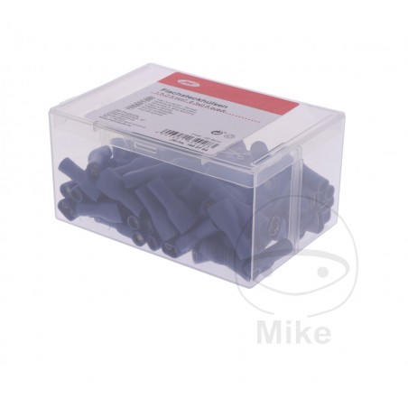 JMP Pack of 100 flat plug female cable connectors 1.5-2.5 6.3 MM ALTN: 1580812 158.07.84