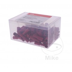 JMP Pack 100 conectores de cable hembra enchufe redondo 0.5-1.5 4 MM ALTN: 1580819 158.08.03