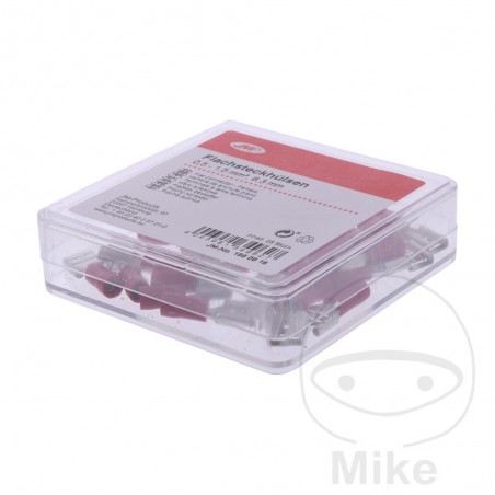 JMP Pack of 25 flat plug female cable connectors 0.5-1.5 6.3 MM ALTN: 1580219 158.08.15