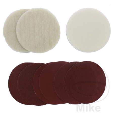 EINHELL Kit 9 discos abrasivos para pulidora CC-PO 1100/1 624.03.37