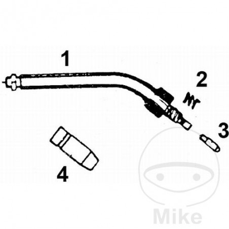 Cuello de antorcha para soldador MB15AK 659.76.11