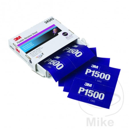 3M Juego 25 tiras de papel lija con almohadilla K1500 140X171MM 564.00.09