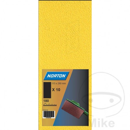 NORTON Pack 10 tiras papel de lija SB K40 115X280 MM G131F 564.00.57