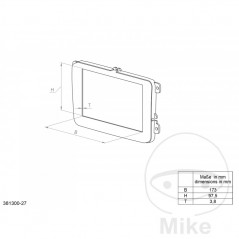 ACV Car radio housing cover 2-DIN 1940943