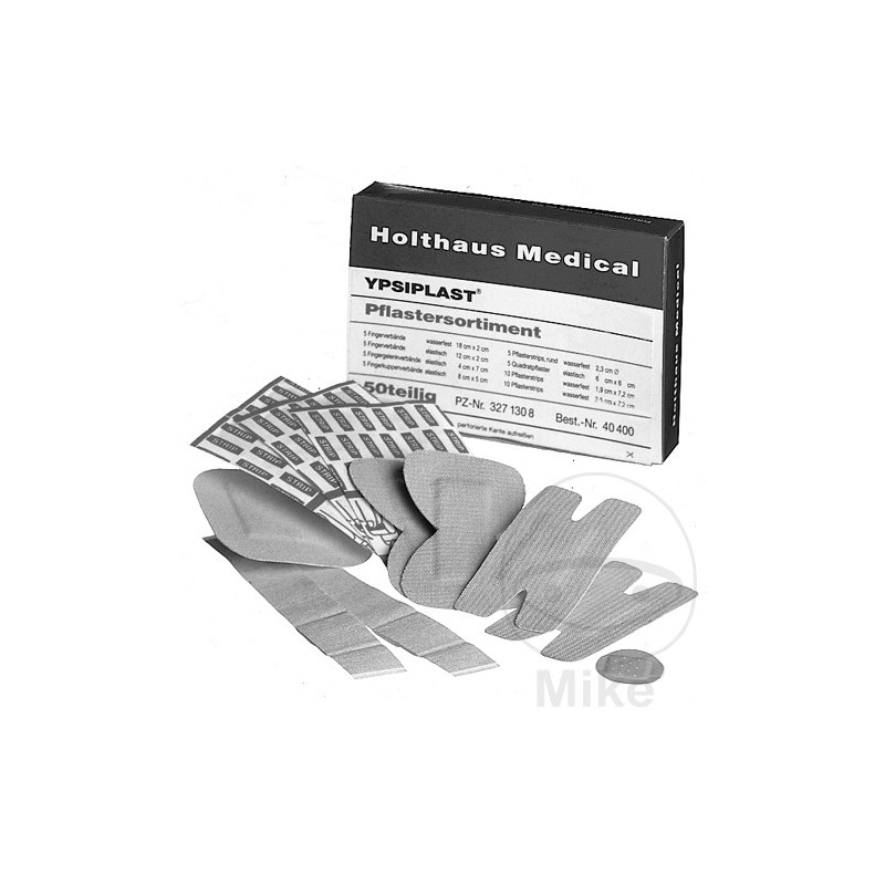 HOLTHAUS Assortment of 50 first aid strips 228.06.18