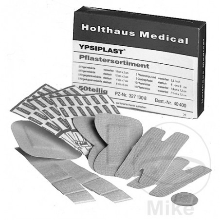 HOLTHAUS Assortment of 50 first aid strips 228.06.18