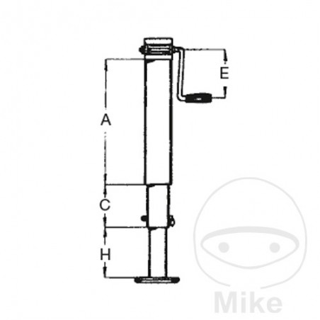 Pie de apoyo para soldar M KURBEL VK70MM 338.76.69