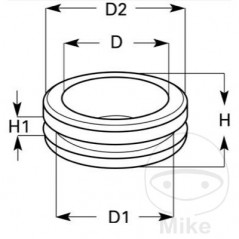 DRESSELHAUS Pack 4 pasacables doble cara abierta 10X13X18 ALTN: 1582808 479.21.15