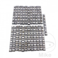 HOFMANN Pack 25 pesos adhesivos de plomo para llanta moto 50 GR 7X 5 + 6X 2.5 736.01.87