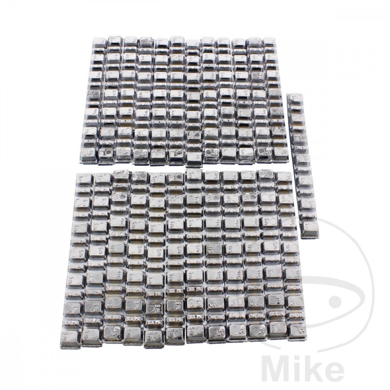 HOFMANN Pack 25 pesos adhesivos de plomo para llanta moto 50 GR 7X 5 + 6X 2.5 736.01.87