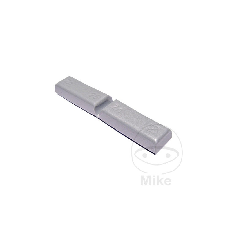 Pack of 25 zinc bar adhesive weights for motorcycle rims GR 736.10.25