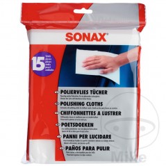 SONAX Pack of 15 wool polishing cloths 556.69.14