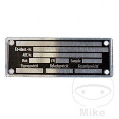 Placa de identificación alemán 713.60.54