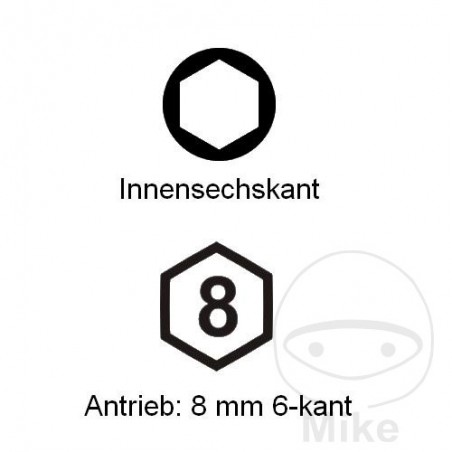 CONDOR Allen bit for screwdriver 14 MM 5/16 6 8 632.17.80