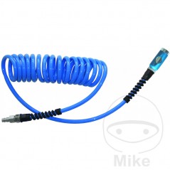 Compressed air spiral hose with coupling and plug PU 10X6.5 7.5 M 656.00.69
