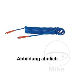 Compressed air spiral hose with nozzle PU 12X8 7.5 M 656.23.83
