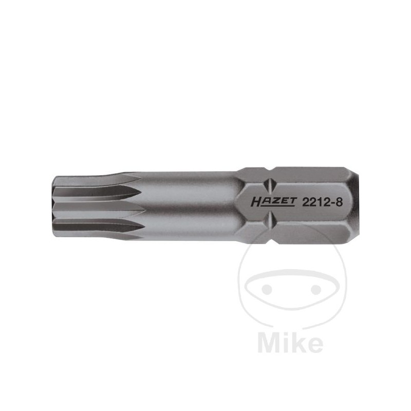 HAZET Multi-tooth screwdriver bit M8 5/16 32 MM 8 632.10.86