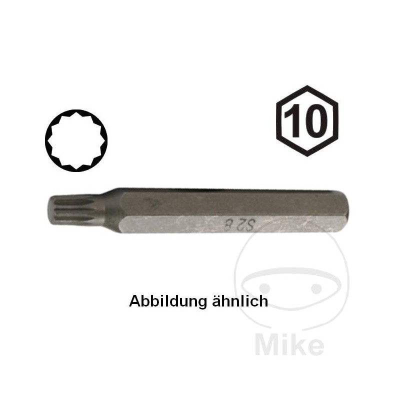 CONDOR Punta de destornillador multidientes M12 10 MM 75 632.49.33