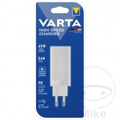 VARTA Cargador de batería usb 230V GAN 65W + USB-C 3.25 A 1960043